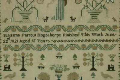 Antique Sampler 1821 by Susanna Farrow