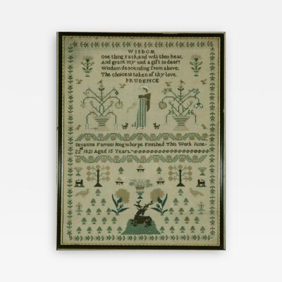 Antique Sampler 1821 by Susanna Farrow