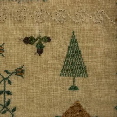 Antique Sampler 1825 by Mary Walter
