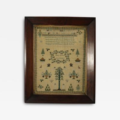 Antique Sampler 1825 by Mary Walter