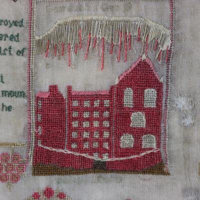 Antique Sampler 1830 by Eliza Jones Friendship