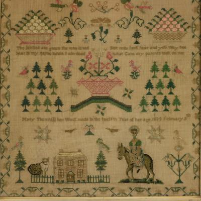 Antique Sampler 1834 By Mary Thornhill