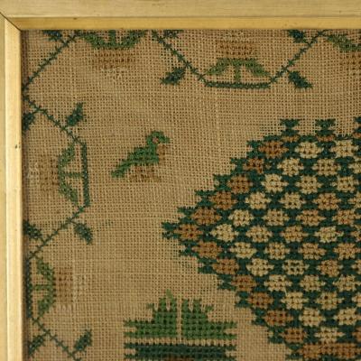 Antique Sampler 1834 By Mary Thornhill