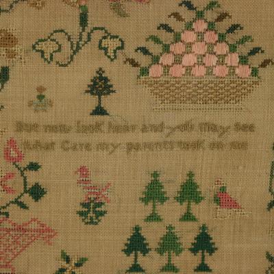 Antique Sampler 1834 By Mary Thornhill