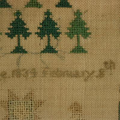Antique Sampler 1834 By Mary Thornhill