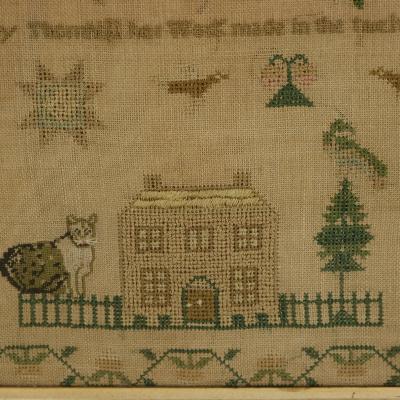 Antique Sampler 1834 By Mary Thornhill
