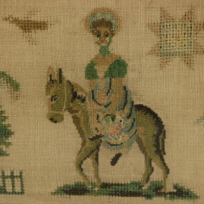 Antique Sampler 1834 By Mary Thornhill