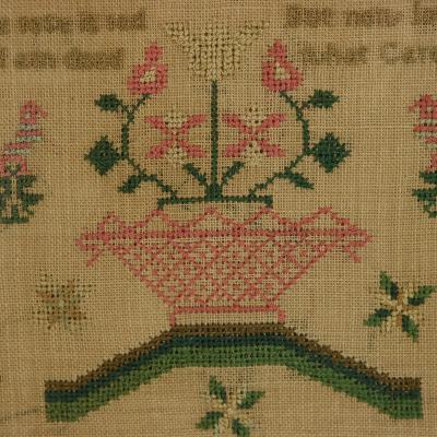 Antique Sampler 1834 By Mary Thornhill