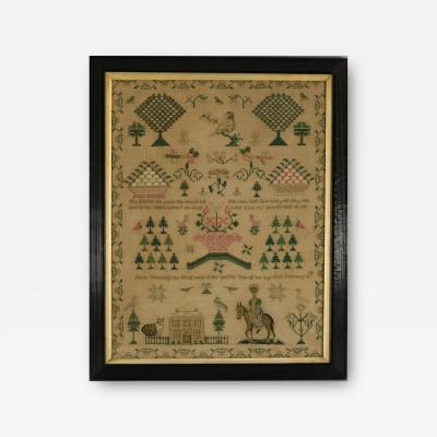 Antique Sampler 1834 By Mary Thornhill