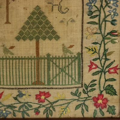 Antique Sampler 1837 by Marianne Butland Gill