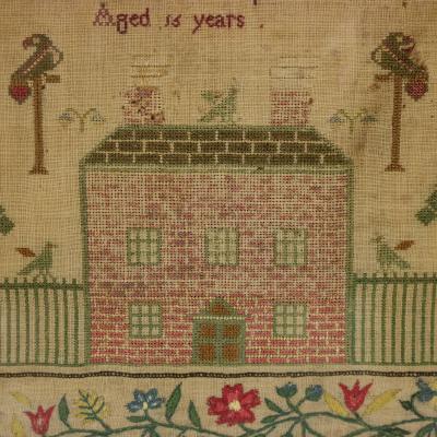 Antique Sampler 1837 by Marianne Butland Gill