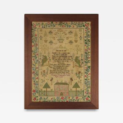 Antique Sampler 1837 by Marianne Butland Gill
