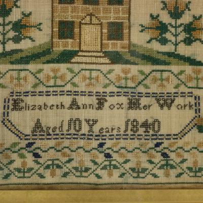 Antique Sampler 1840 By Elizabeth Ann Fox
