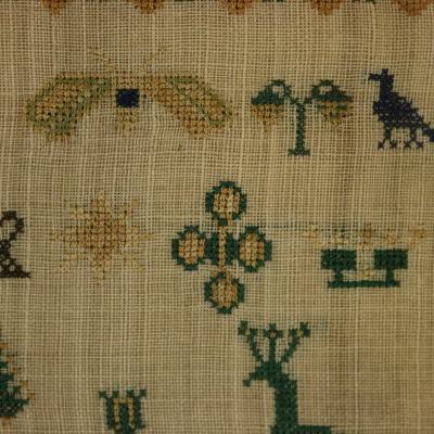Antique Sampler 1840 By Elizabeth Ann Fox