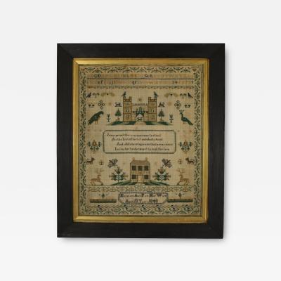 Antique Sampler 1840 By Elizabeth Ann Fox