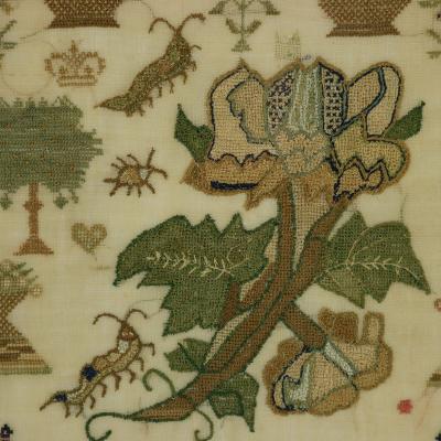 Antique Sampler 1842 by Ann Minter Aged 8 Years