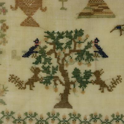 Antique Sampler 1842 by Ann Minter Aged 8 Years