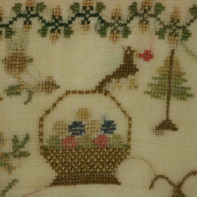 Antique Sampler 1842 by Ann Minter Aged 8 Years