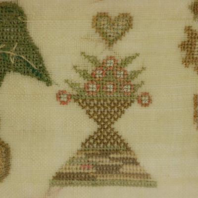 Antique Sampler 1842 by Ann Minter Aged 8 Years