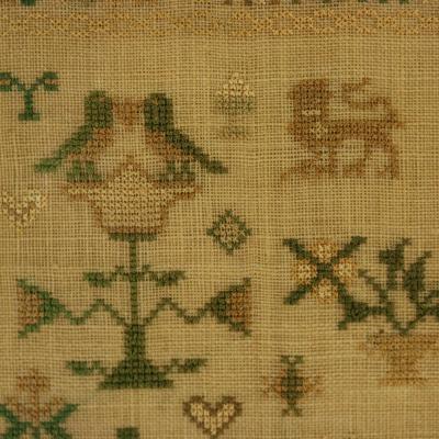 Antique Sampler 1849 by Jane Joslin