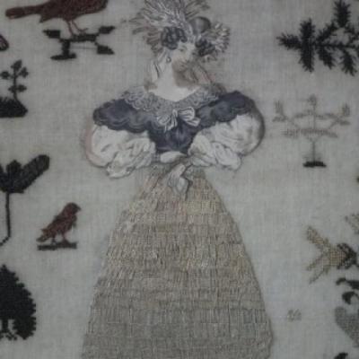Antique Sampler by Maria Tooby c 1820