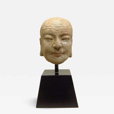Antique Sandstone Buddhist Head