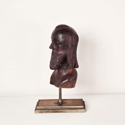 Antique Santos Head Possibly Spanish Colonial 19th century or earlier