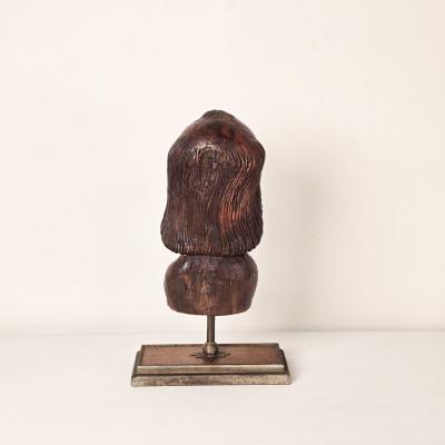 Antique Santos Head Possibly Spanish Colonial 19th century or earlier