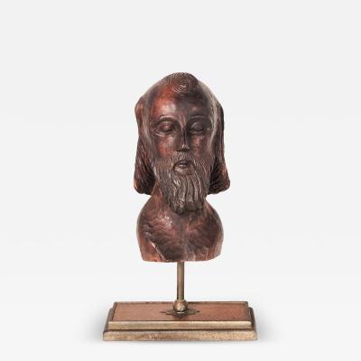 Antique Santos Head Possibly Spanish Colonial 19th century or earlier