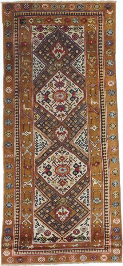 Antique Sarab Rug 3 7 x 8 0 