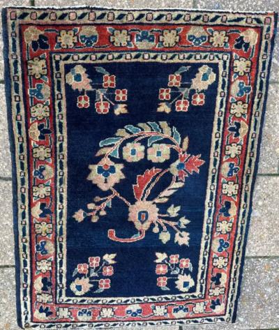 Antique Sarouk Mohajeran Oriental Rug c 1910
