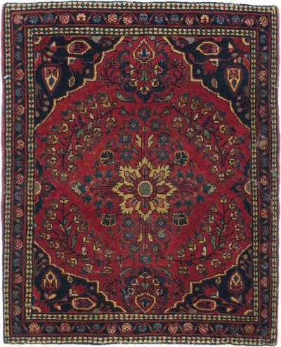Antique Sarouk Rug 111 x 24
