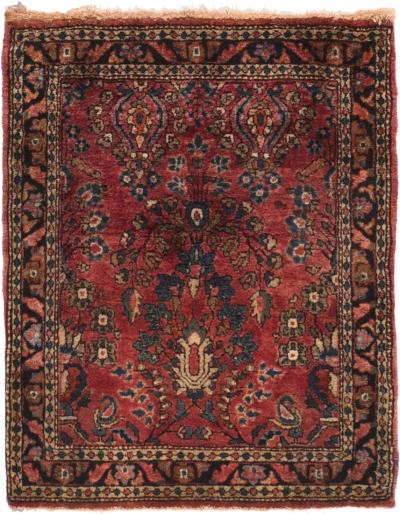 Antique Sarouk Rug 111 x 25