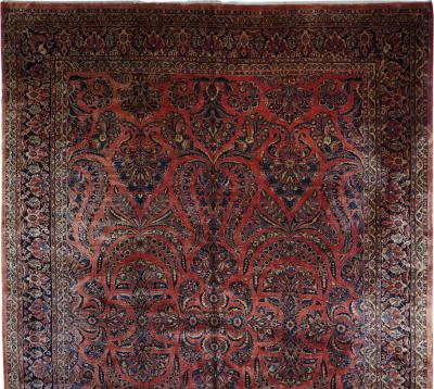 Antique Sarouk Rug 12 2 x 18 4 