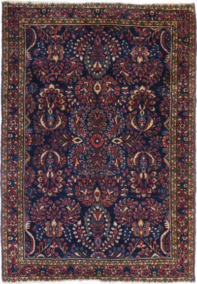 Antique Sarouk Rug 34 x 48