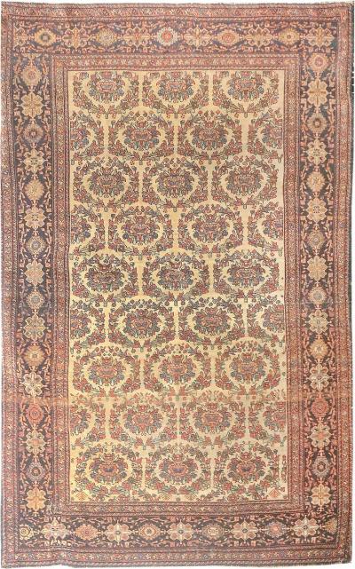 Antique Sarouk Rug 4 1 x 6 6 