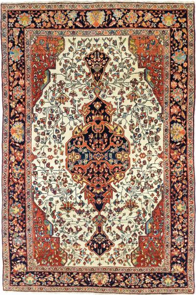 Antique Sarouk Rug 4 3 x 6 10 
