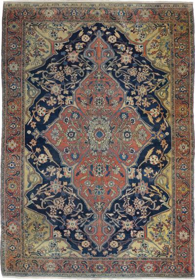 Antique Sarouk Rug 4 4 x 6 6 