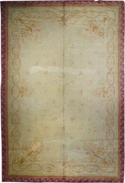 Antique Savonnerie Rug 11 1 x 18 1 
