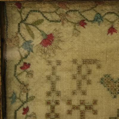 Antique Scottish Sampler 1781 by Betty Ferguson