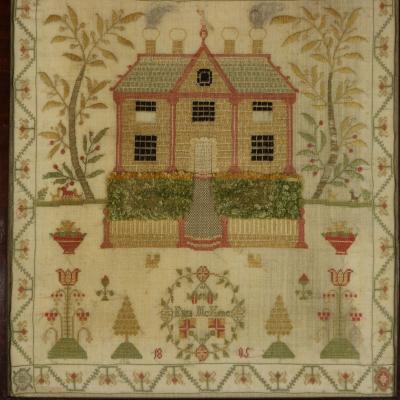Antique Scottish Sampler 1805 by Eliza McKune