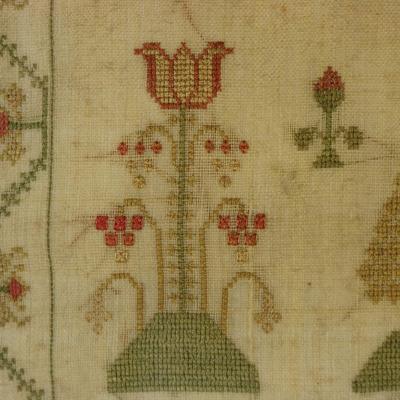 Antique Scottish Sampler 1805 by Eliza McKune