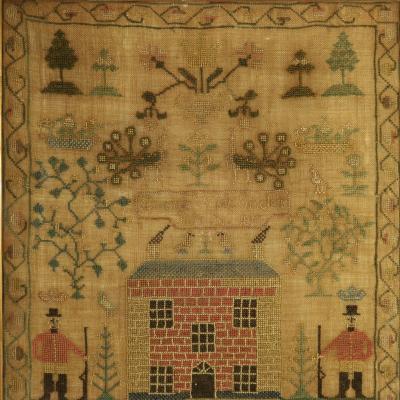 Antique Scottish Sampler 1813 by Erskine Wade Sinclair