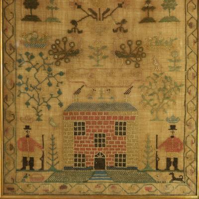 Antique Scottish Sampler 1813 by Erskine Wade Sinclair