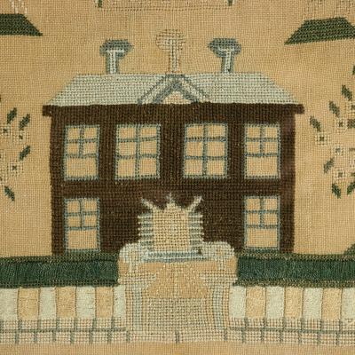 Antique Scottish Sampler c 1840 by Helen Smith