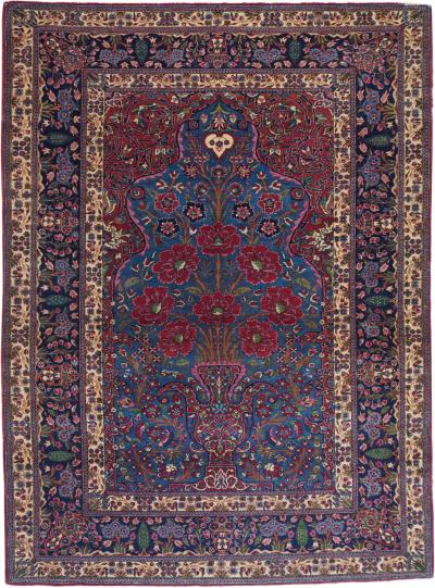 Antique Semnan Rug 4 9 x 6 5 