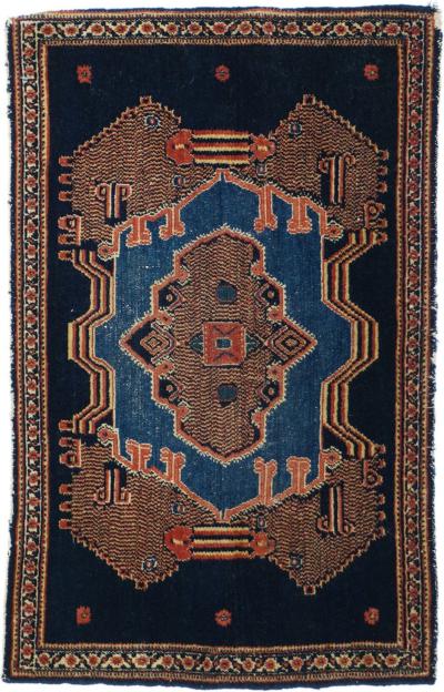 Antique Senneh Rug 19 x 210