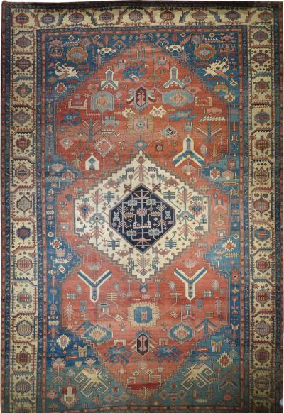 Antique Serapi Bakhshyesh Rug 11 6 x 18 6 