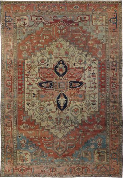 Antique Serapi Rug 8 5 x 12 0 