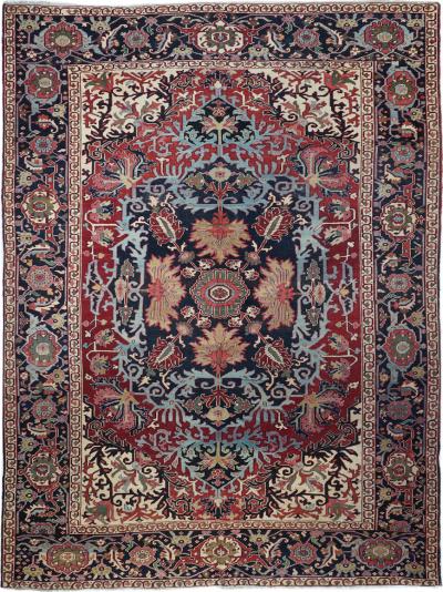 Antique Serapi Rug 9 7 x 12 7 